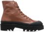 Proenza Schouler leather lace-up boots Brown - Thumbnail 1