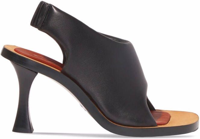 Proenza Schouler Ledge sculpted-heel slide sandals Black