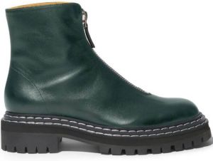 Proenza Schouler lug-sole ankle boots Green