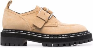 Proenza Schouler lug sole buckle-fastening Oxford shoes Neutrals