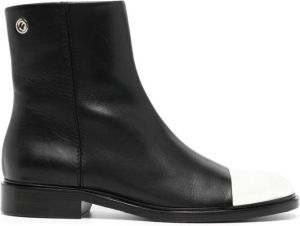 Proenza Schouler metal-toe ankle calf-leather boots Black