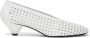 Proenza Schouler Perforated Cone 40mm leather pumps White - Thumbnail 1