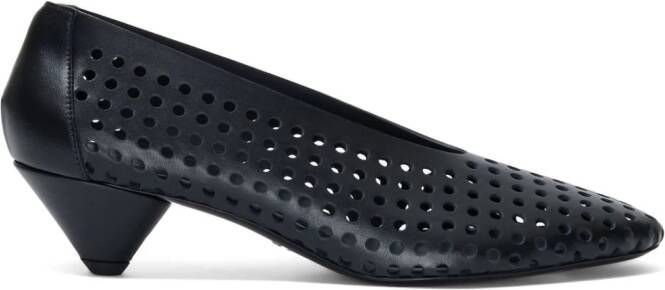 Proenza Schouler perforated leather pumps Black