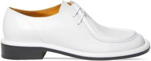 Proenza Schouler Pipe lace-up leather shoes White