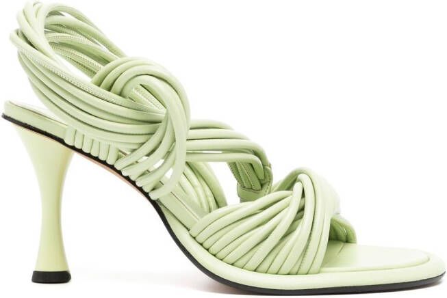 Proenza Schouler Pipe Rolo 90mm sandals Green