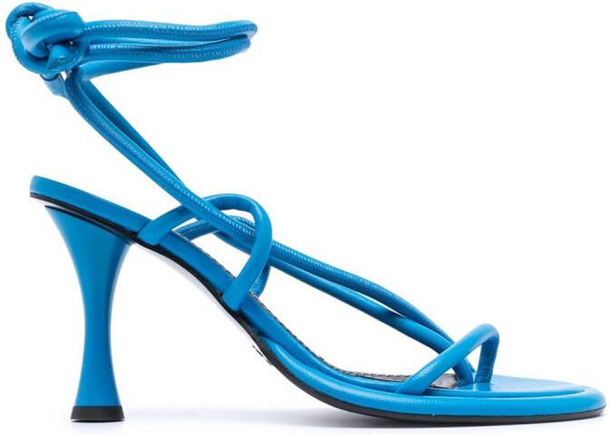 Proenza Schouler Pipe strappy sandals Blue