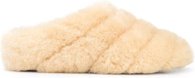 Proenza Schouler Rondo shearling slippers Neutrals