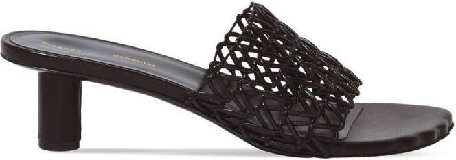 Proenza Schouler Sculpt 40mm woven mules Black