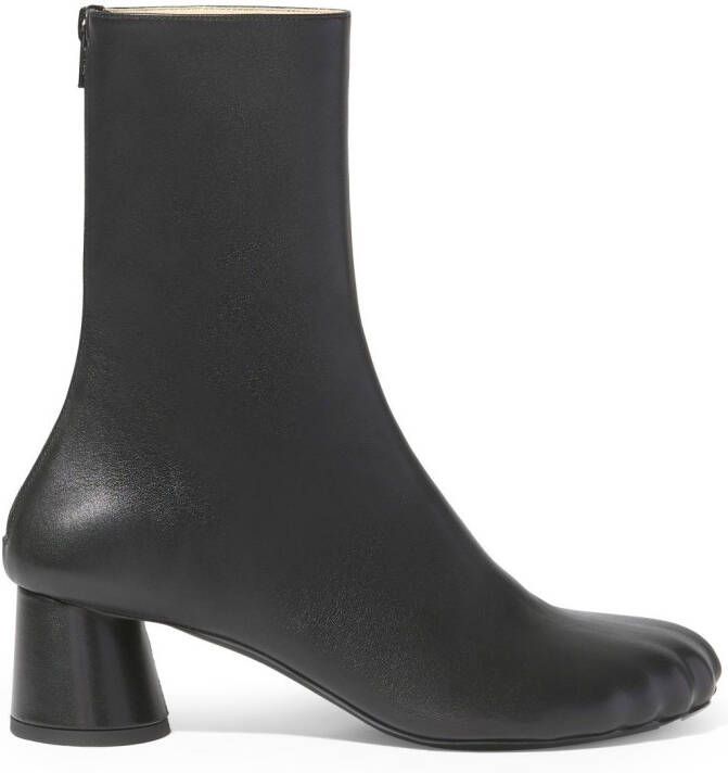 Proenza Schouler Sculpt heeled leather ankle boots Black