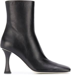 Proenza Schouler sculpted heel square-toe boots BLACK