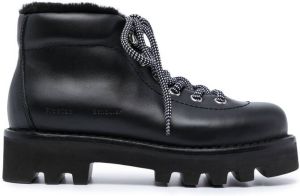 Proenza Schouler shearling-detail hiking boots Black