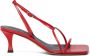 Proenza Schouler Square Flat Strappy 60mm sandals Red - Thumbnail 1