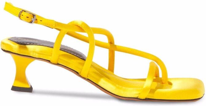 Proenza Schouler Square Strappy 50mm sandals Yellow