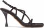 Proenza Schouler Square Strappy 90mm sandals Black - Thumbnail 1