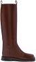 Proenza Schouler square toe riding boots Brown - Thumbnail 1