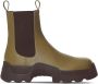 Proenza Schouler Stomp leather Chelsea Boots Green - Thumbnail 1