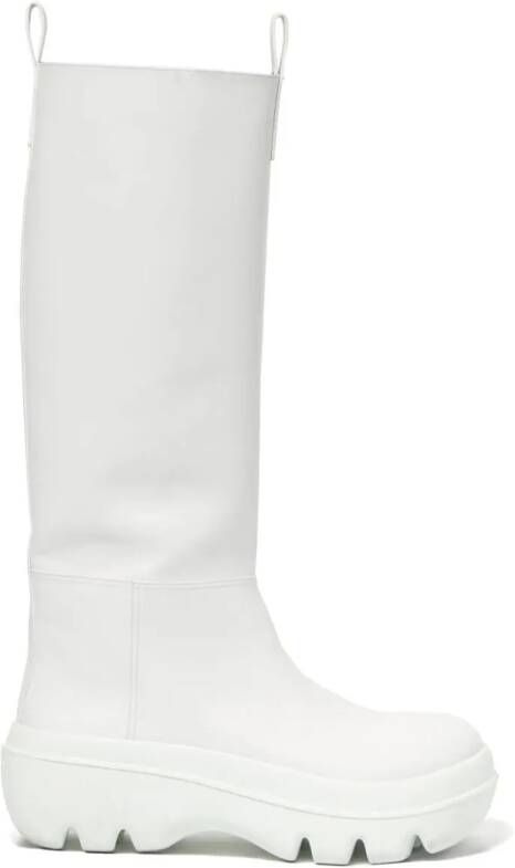 Proenza Schouler Storm leather knee-high boots White