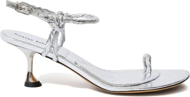 Proenza Schouler Tee Toe Ring sandals Silver