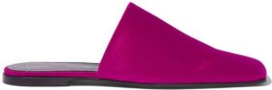 Proenza Schouler Trap square toe slippers Purple