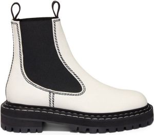 Proenza Schouler two-toned Chelsea boots White