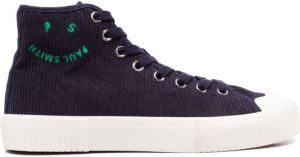 PS Paul Smith Kibby corduroy high-top sneakers Blue