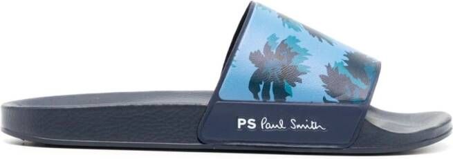 PS Paul Smith leaf-print slides Blue