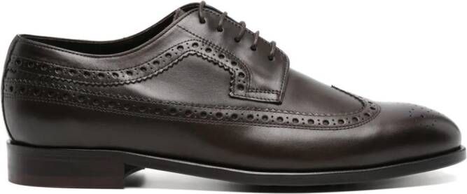 PS Paul Smith low stacked-heel leather brogues Brown