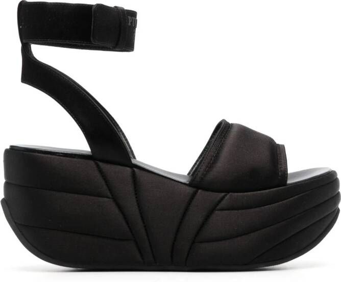 PUCCI ami touch-strap platform sandals Black
