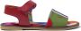 PUCCI Junior Onde-print satin-finish sandals Red - Thumbnail 1