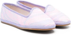 PUCCI Junior patterned slip-on ballerinas Pink