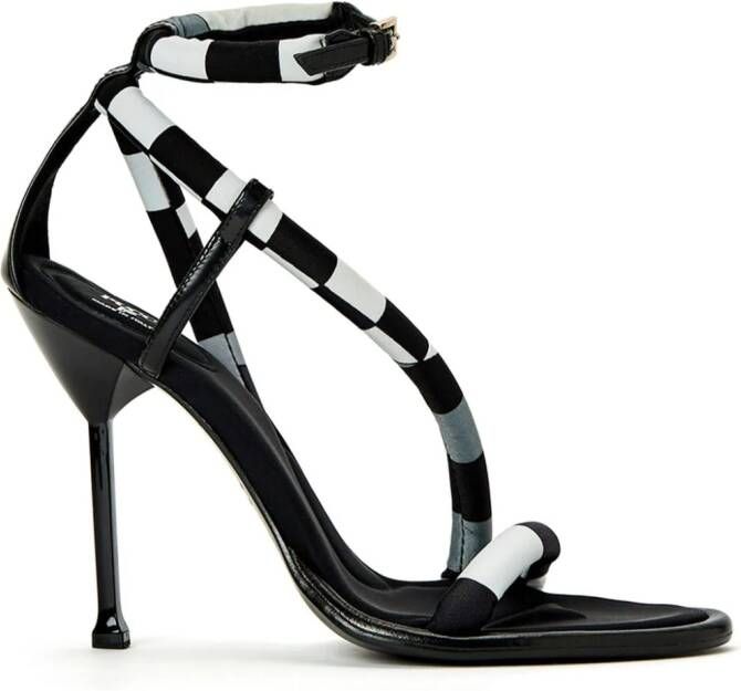 PUCCI Lee Giardino-print 110mm sandals Black