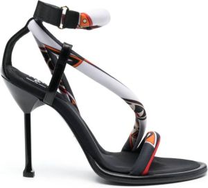 PUCCI Lee Girandole-print 75mm sandals Black