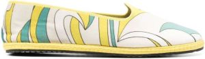PUCCI Nuages-Print Friulane slippers Yellow