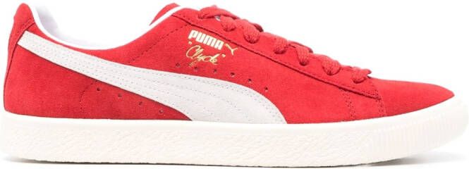 PUMA Clyde leather sneakers Red