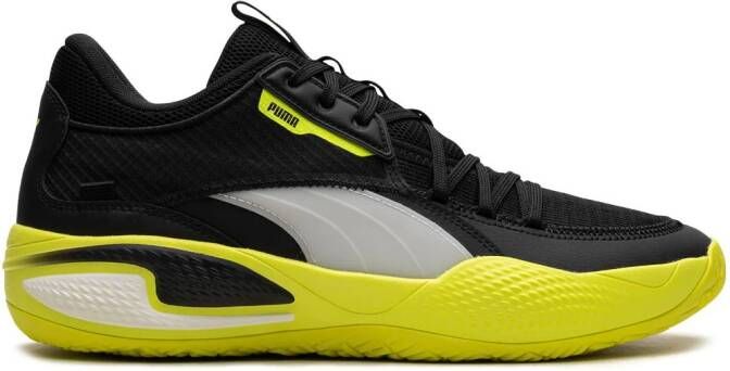 PUMA Court Rider "Black Yellow Alert" sneakers