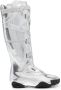 PUMA leather knee-high boots Silver - Thumbnail 1