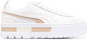 PUMA leather logo-patch sneakers White