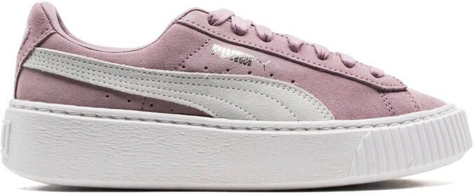 PUMA suede platform sneakers Pink