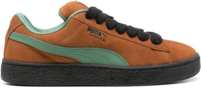 PUMA Suede XL logo-print sneakers Brown