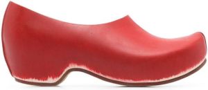 QUIRA 55mm leather clogs Red