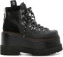R13 Trailblazer leather platform boots Black - Thumbnail 1