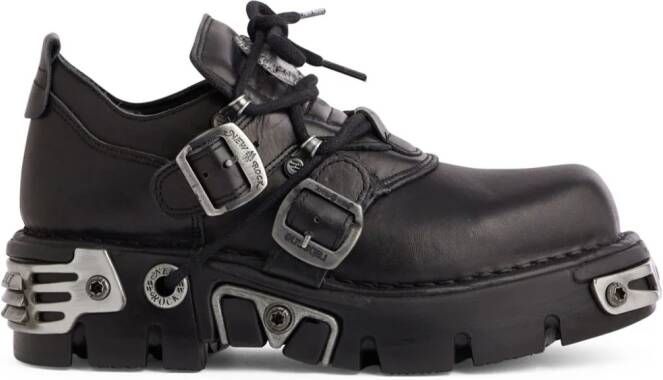 Rabanne x New Rock leather boots Black