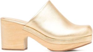 Rachel Comey leather platform mules Gold