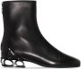 Raf Simons Cycloid-4 leather ankle boots Black - Thumbnail 1