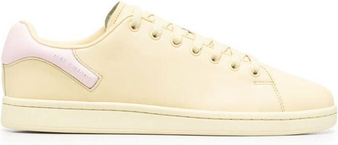 Raf Simons Orion leather sneakers Yellow