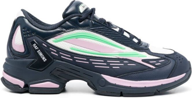 Raf Simons panelled lace-up sneakers Blue