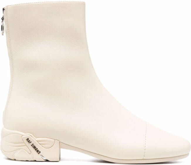 Raf Simons Solaris zipped ankle boots Neutrals