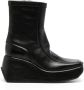Raf Simons square-toe wedge boots Black - Thumbnail 1