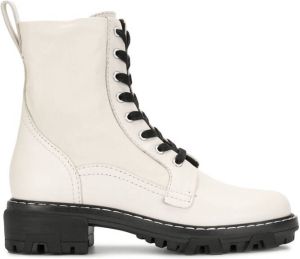 Rag & bone leather lace up boots White