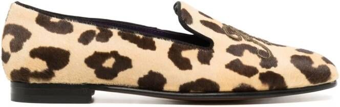 Ralph Lauren Collection Alonzo leopard-print loafers Multicolour